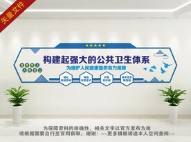 构建起强大的公共卫生体系