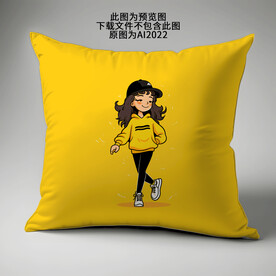 卡通动漫人物抱枕图案