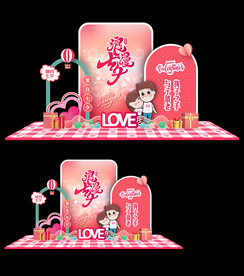 七夕情人节美陈