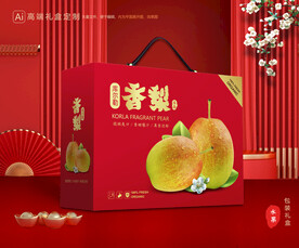 香梨礼盒 梨包装