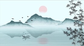 古风山水水墨视频