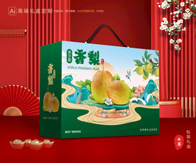 香梨礼盒 梨包装