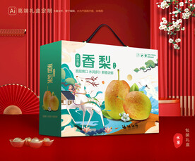 香梨礼盒 梨包装