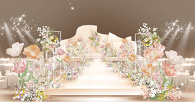 香槟色婚礼效果图