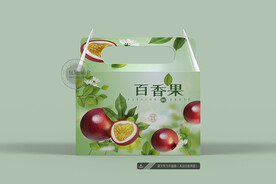 百香果包装 平面图