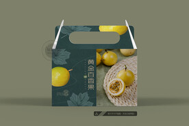 黄金百香果包装 平面图