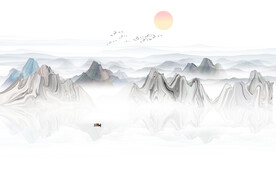 新中式水墨山水