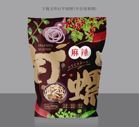 香辣钉螺包装