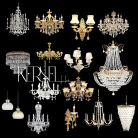 水晶灯婚礼素材免扣