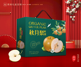 秋月梨礼盒 梨包装