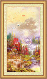 玄关山水画壁画