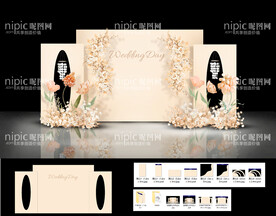 香槟色婚礼效果图设计