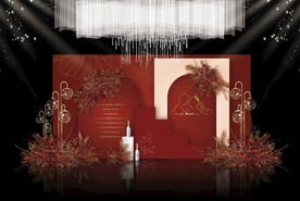 红色婚礼效果图