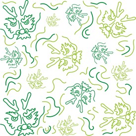 抽象龙设计艺术线