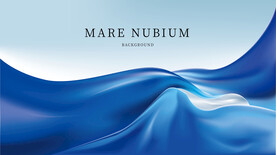 矢量深蓝色渐变丝绸流线广告背景