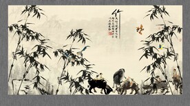 竹子装饰画