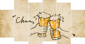 啤酒装饰画