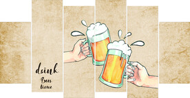 啤酒装饰画