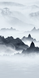 蓝色 简约新玄关画 Tif分层