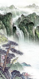 高雅 极简新玄关画 Tif分层