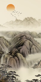 极简 新清晰玄关画 TiF分层