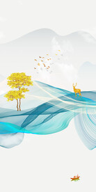 人气 新简约玄关画 tiF分层