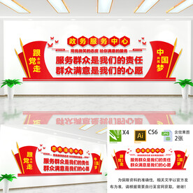 政务大厅文化墙