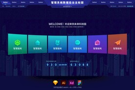 简约物联网模块化后台管理首页