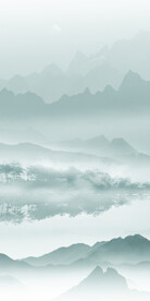 蓝色 高档玄关新画 Tif分层