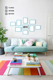 相框样机 照片墙机样