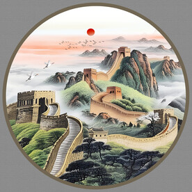 国画长城