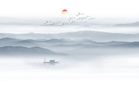 新中式禅意山水画