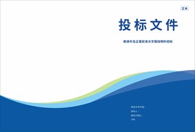 投标文件封面