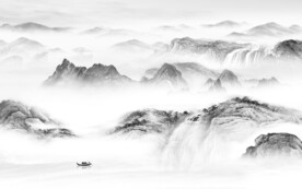 高端 新款灰色山水 TiF分层