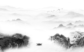 最新 高端灰色山水 tiF分层