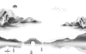 别墅 最新灰色山水 TiF分层