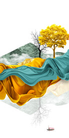 高雅 现代新玄关画 TiF分层