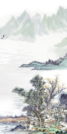 淡雅 简约新玄关画 Tif分层