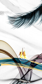 现代 中式意境玄关 Tif分层