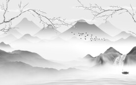 最新 灰色高档山水 TiF分层