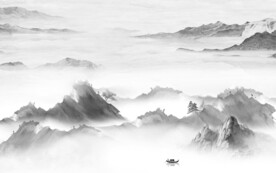 新款 灰色简约山水 TiF分层