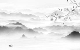 高档 高端简约山水 TiF分层