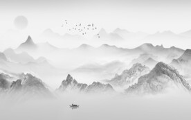 极简 现代简约山水 TiF分层