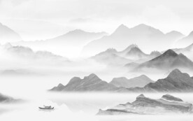 别墅 高档灰色山水 TIf分层