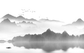 最新 极简高档山水 Tif分层