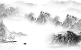 简约 极简高档山水 Tif分层