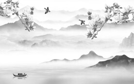 高雅 最新灰色山水 TiF分层