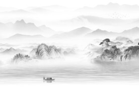 新款 最新灰色山水 TiF分层