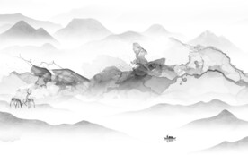 高雅 大气灰色山水 TiF分层