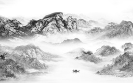 新款 新品灰色山水 TiF分层